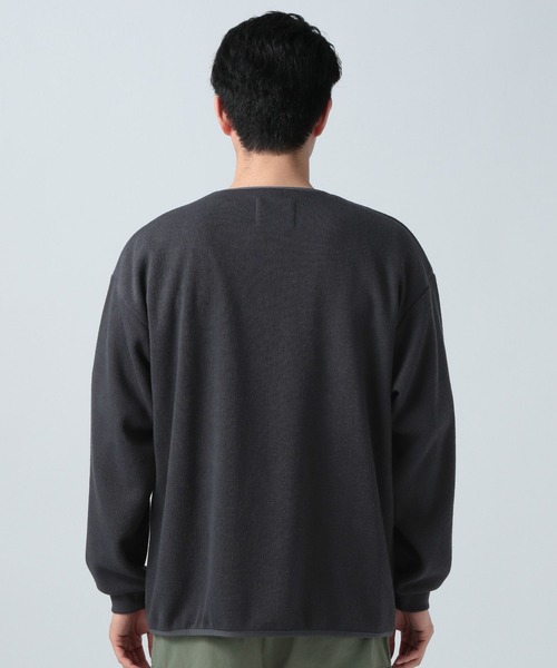 「BAYFLOW」 カーディガン LARGE チャコール メンズ_画像7