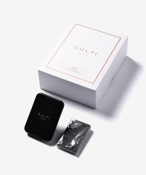 CULTI MILANO カーフレグランス　ケース　THE CULTI ルームフレグランス CULTI MILANO CAR DIFFUSER BLACK クルティ
