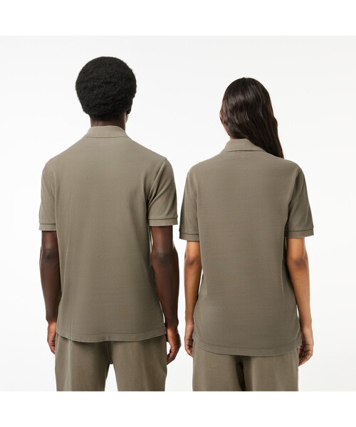 「LACOSTE」 半袖スポーツシャツ M 黄色 レディース