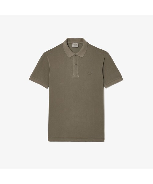 「LACOSTE」 半袖スポーツシャツ M 黄色 レディース