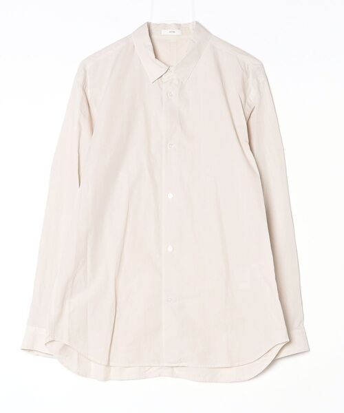 ATON（エイトン） シャツ 「ATON」SHRINK COTTON LAWN OVERSIZED SHIRT