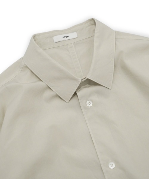 ATON（エイトン） シャツ 「ATON」SHRINK COTTON LAWN OVERSIZED SHIRT