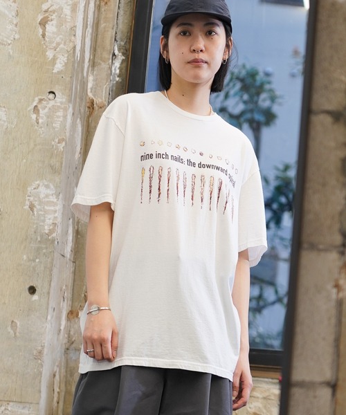 「THRIFTY LOOK」 半袖Tシャツ MEDIUM ブラック メンズ_画像3