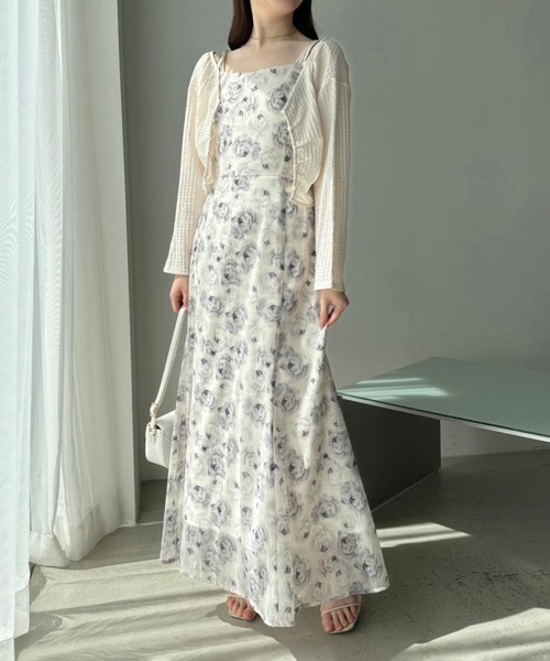 「one after another NICE CLAUP」 キャミソールワンピース MEDIUM ブラック レディース_画像5