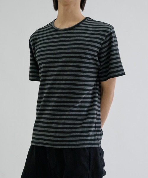 boutique310 小顔Tシャツ　BOARDER tシャツ Assorted border short sleeve tee / アソートボーダー