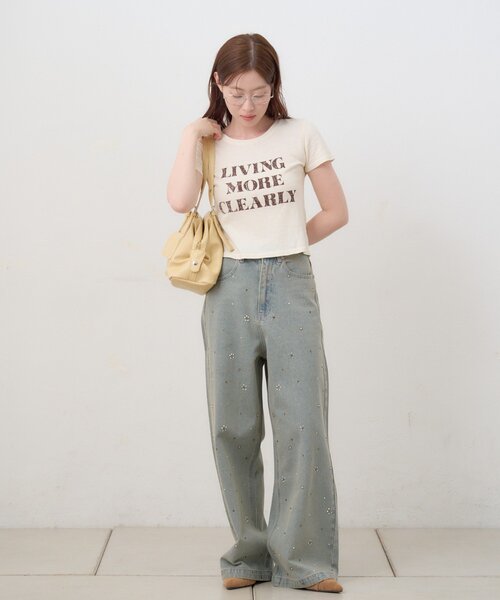 Kastane（カスタネ） tシャツ 「S.Mサイズ展開」ヴィンテージ加工ロゴ