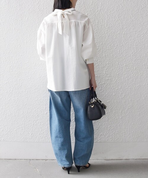 SHIPS any 「SHIPS any」 長袖ブラウス ONE SIZE ライトブルー 