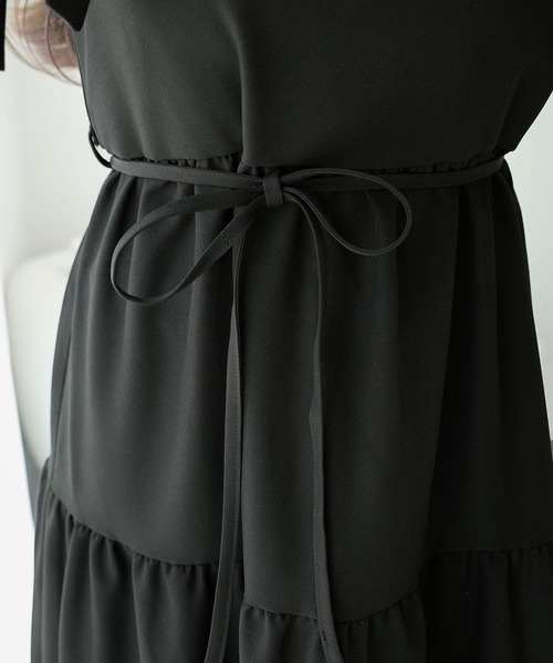 「mily bilet」 キャミソールワンピース MEDIUM ブラック レディース_画像2