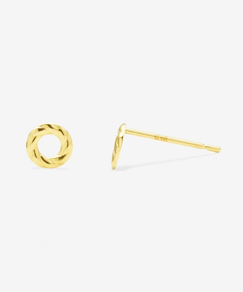 「ESTELLE」 ピアス(両耳用) - イエローゴールド レディース_画像7