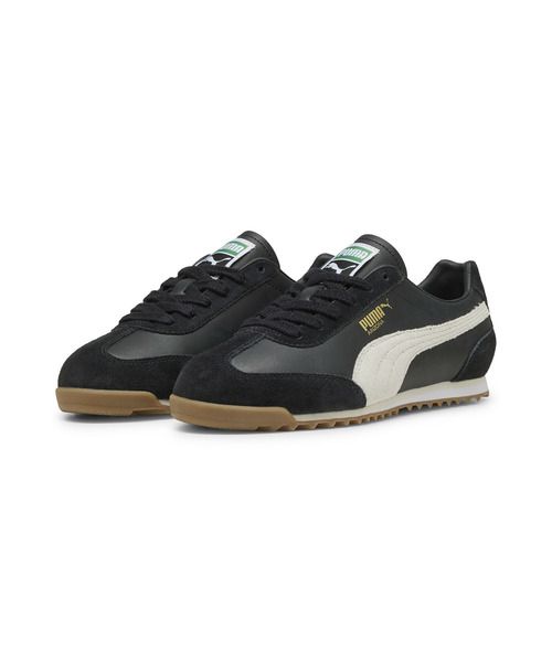 「PUMA」 ローカットスニーカー 24.5cm ブラック×ホワイト メンズ_画像2