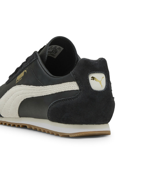 「PUMA」 ローカットスニーカー 24.5cm ブラック×ホワイト メンズ_画像3