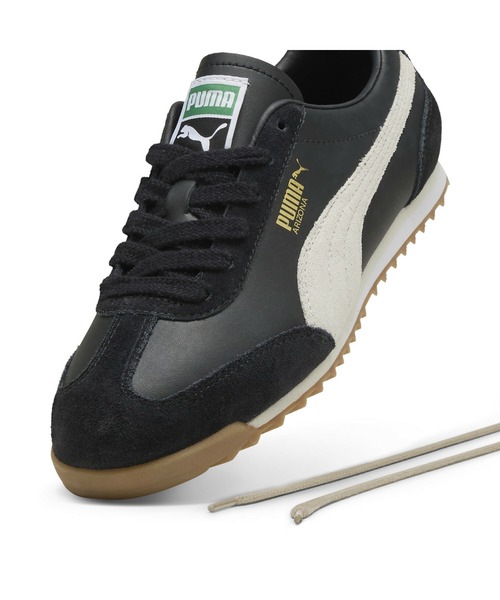 「PUMA」 ローカットスニーカー 24.5cm ブラック×ホワイト メンズ_画像6