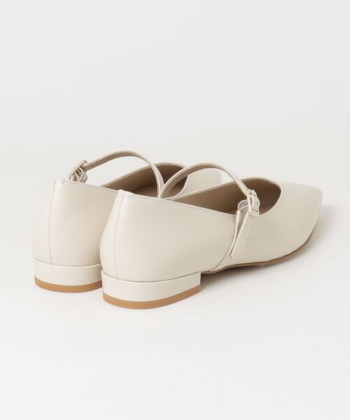 「ODETTE E ODILE」 フラットパンプス 22.5cm ネイビー レディース_画像2
