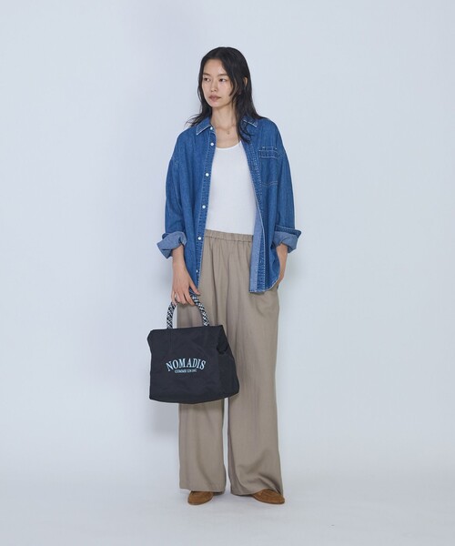 新作春夏色 ノマディス　SAC2 トートバッグ　ネイビー　水色 NOMADIS（ノマディス） トートバッグ 「NOMADIS /ノマディス」“SAC2