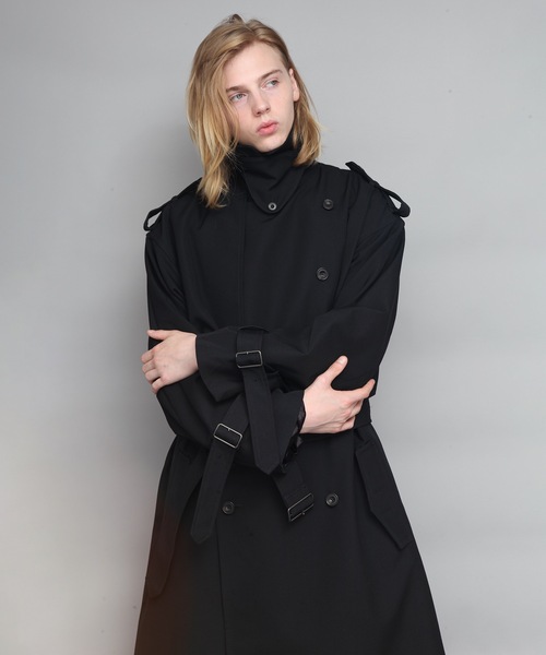トレンチコート コート WOOL TRENCH COAT メンズの画像