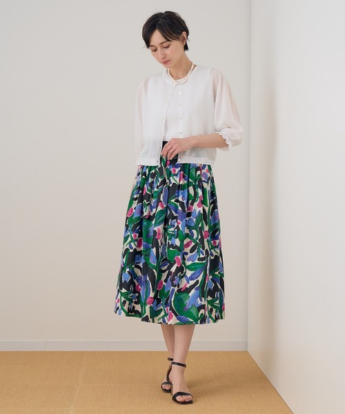 ANAYI ニット レーヨンラメノースリーブ プルオーバー