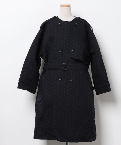 「sneeuw」 トレンチコート 1 ブラック WOMEN