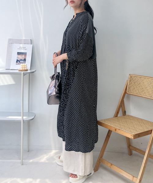 AS KNOW AS（アズノゥアズ） ワンピース MIX切替えゆったりワンピ―ス