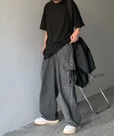 ワイドパンツ カーゴパンツ JAMデニム ワイ...の詳細画像4