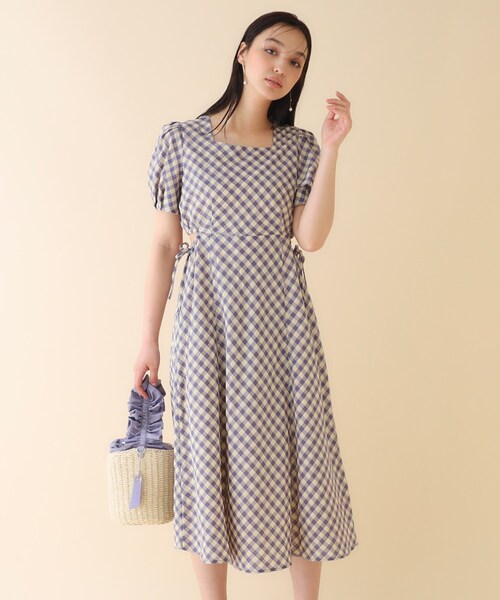 【関税込・国内発送】カットアウト ワンピース ESSENTIAL（DOUBLE STANDARD CLOTHING） ワンピース 強撚カット