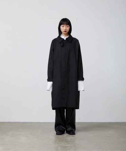 FEKETE」 ステンカラーコート MEDIUM ブラック メンズ : 83953878 