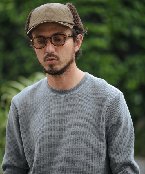 帽子 kuu CAMBIO キャップ 帽子 mko12134-Quilting Flap Cap フラップ