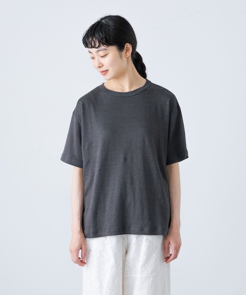 かぐれ リネン半袖Tシャツ かぐれ tシャツ リネン半袖Tシャツ レディース : ZOZOTOWN Yahoo