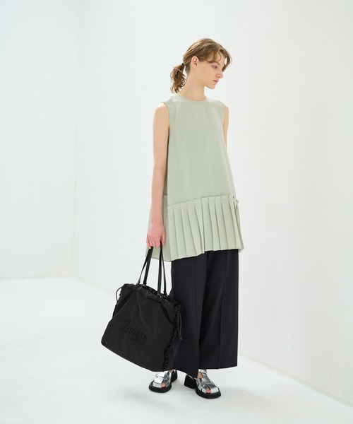 ランバン ナイロン ウェア WEB限定】LANVIN en Bleu 晴雨兼用 折りたたみ傘 ワイド