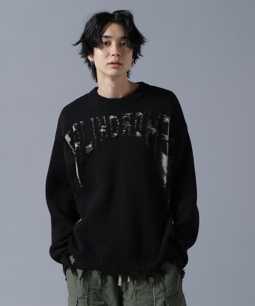 DANKE SCHON セーター ニット DankeSchon/ダンケシェーン/DAMAGE KNIT 