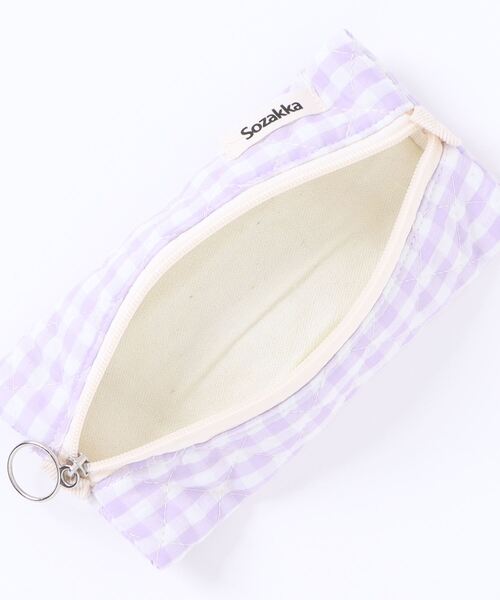 Mignonjour ポーチ Mignonjour/チェック柄キルティングマルチポーチ