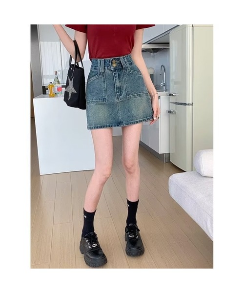 ブルブブデニムスカートXS 犬服・アクセサリー