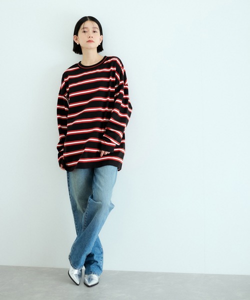 おねさん企画ボーダーロンTee 2点セット 27_000000003565.jpg?1747203401