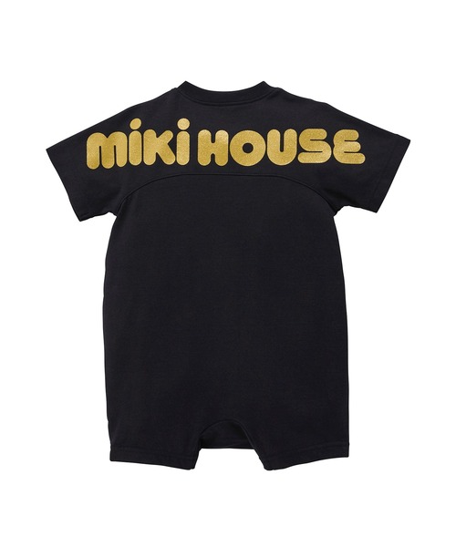新品　未使用　ミキハウス　バックロゴ　ロンパース　80 タグ付き MIKI HOUSE（ミキハウス） ベビー服 ロンパース ラメプリント バック
