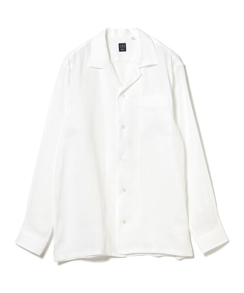 美品　beamsプラス　リネンオープンカラーシャツ BEAMS+ シャツ リネン オープンカラー メンズ : ZOZOTOWN Yahoo