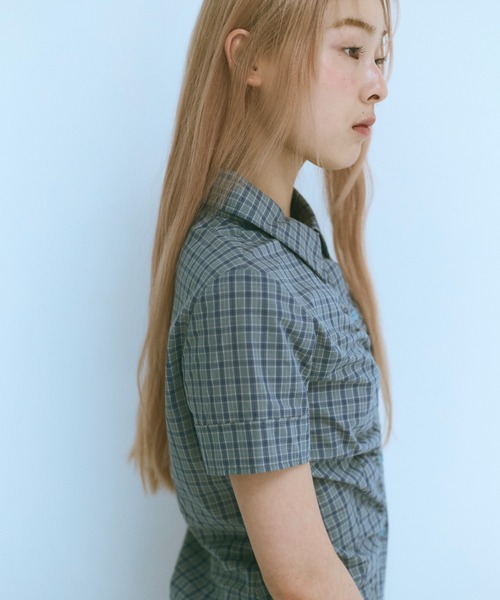 FEKETE ブラウス シャツ GATHER FEMININE TIGHT SHIRT