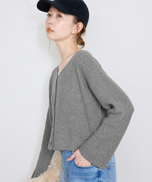 SLOBE IENA - 完売♡ウェブ限定ニットカーディガン SLOBE IENA ニット セーター 「一部店舗・WEB限定」REPOS 2WAY