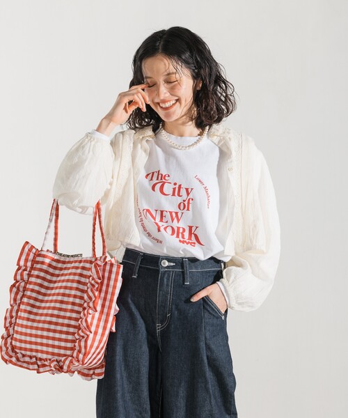 FREAK'S STORE（フリークスストア） tシャツ NYC 刺繍プリント ロンT