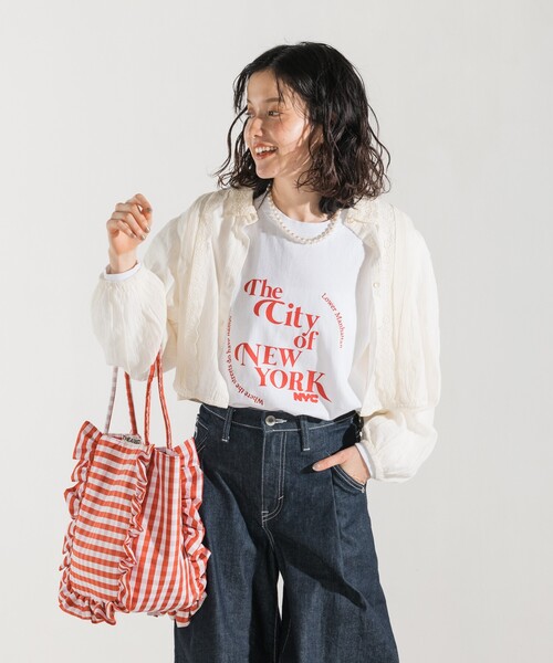 FREAK'S STORE（フリークスストア） tシャツ NYC 刺繍プリント ロンT