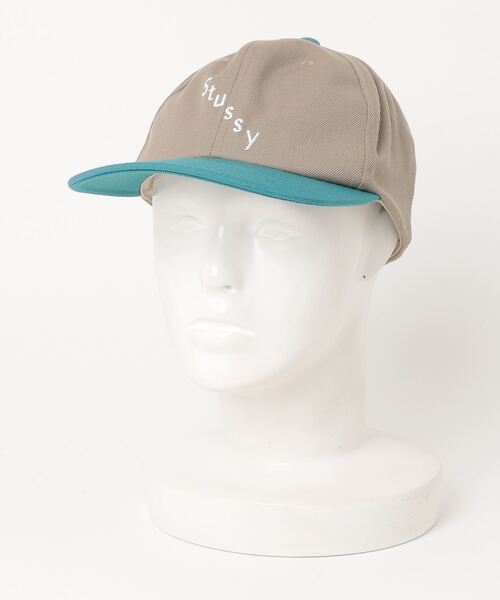 STUロゴ刺繍 ベージュキャップ Stussy ベージュ キャップ STU刺繍