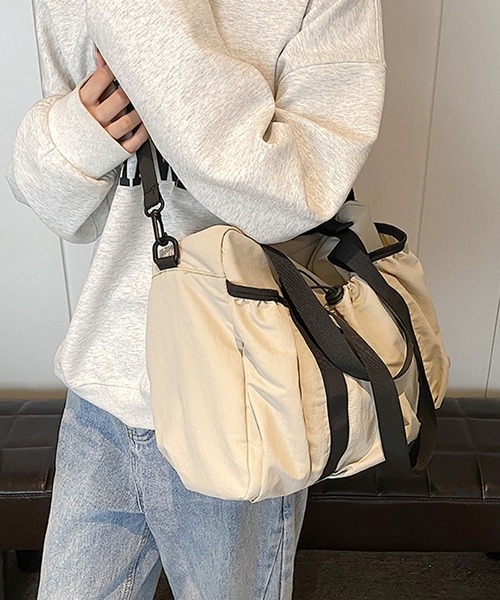 florist ボストンバッグ 「A4収納可・軽い」2WAY ギャザー