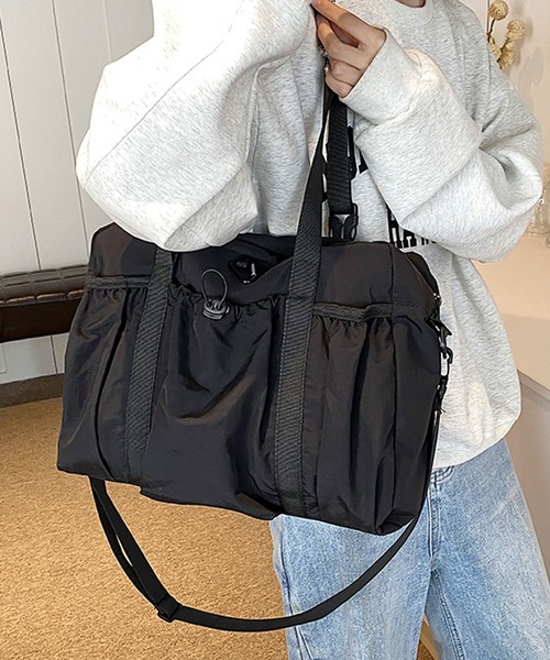 マルニ 2way A4収納可 大容量 ショルダーバッグ ボストンバッグ ブラウン マルニ 2way A4収納可 大容量 ショルダーバッグ ボストンバッグ