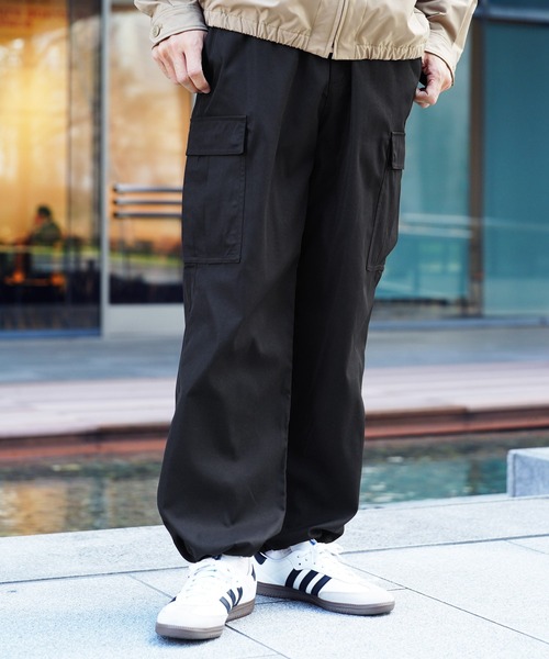 Lig.  ワイドカーゴパンツ　グレー ワイドナイロンカーゴパンツ – LIBEIRO