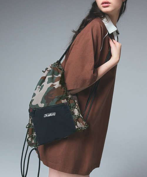 早い者勝ち X-girl CANVAS DAYPACK 様々なシーンで大活躍 X-girl デイバック リュック CANVAS DAYPACK レディース メンズ