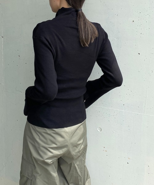 「y/m by RIKA」 長袖ニット FREE キャメル レディース_画像3