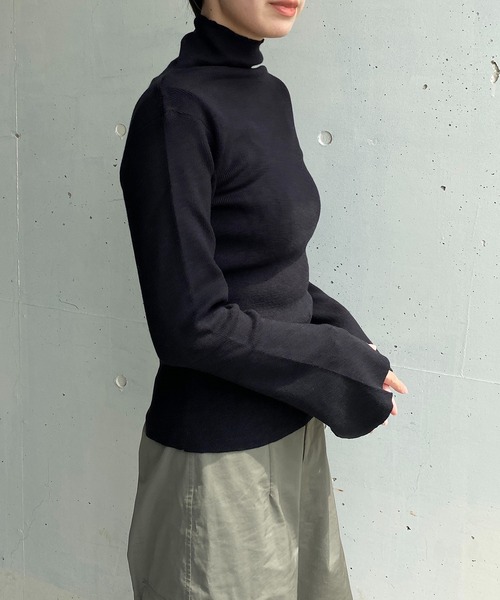 「y/m by RIKA」 長袖ニット FREE キャメル レディース_画像5