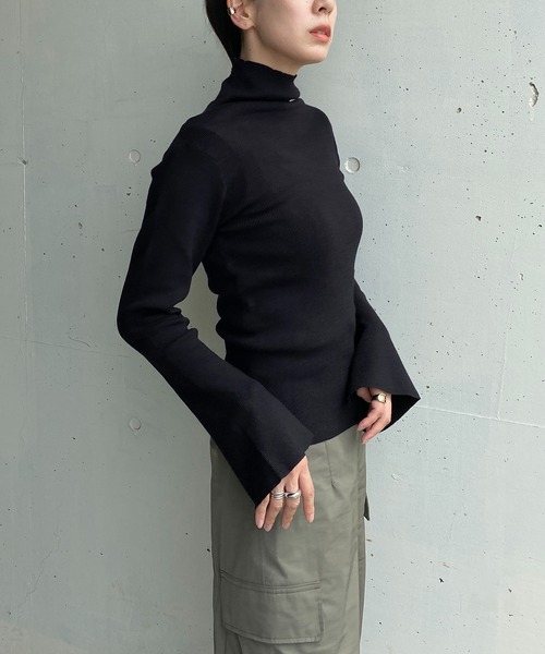 「y/m by RIKA」 長袖ニット FREE キャメル レディース_画像8