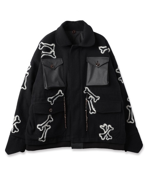 ブルゾン アウター HAND PAINTING MILITARY BLOUSON メンズ レディースの画像