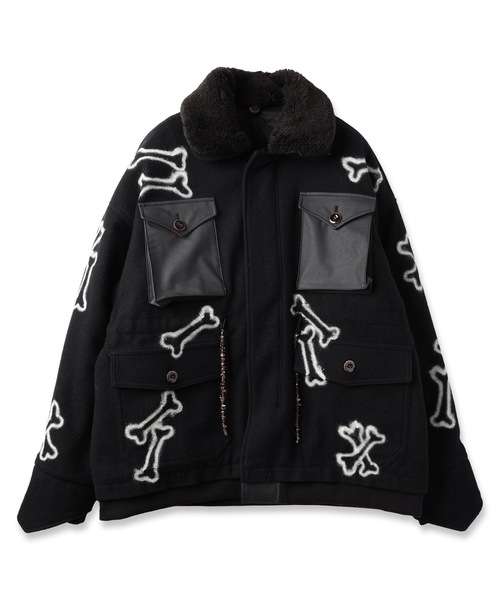 ブルゾン アウター HAND PAINTING MILITARY BLOUSON メンズ レディースの画像