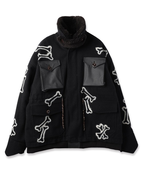 ブルゾン アウター HAND PAINTING MILITARY BLOUSON メンズ レディースの画像