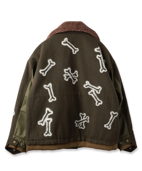 ブルゾン アウター HAND PAINTING MILITARY BLOUSON メンズ レディースの画像